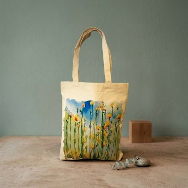 Deosai Poppy Art Tote