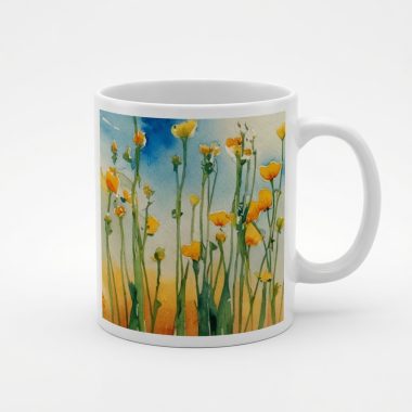 Deosai Poppies Art Mug